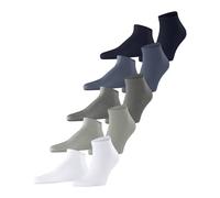 ESPRIT Men's Solid-Mix Multipack M Sn Cotton Low-Cut Plain Trainer Socks 5 Pairs, Multicolored Blue Grey White Mix 0020, 6.5-11