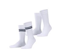 ESPRIT Men's Tennis Stripe Multipack M So Cotton Patterned 2 Pairs Socks, White Off-White 2010, 8.5-11