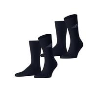 ESPRIT Men's Unisex Logo Multipack M So Cotton Patterned 2 Pairs Socks, Blue Space 6116, 5.5-8