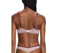 ESPRIT Padded Underwired Bra with Lace, Rust Brown, 34C