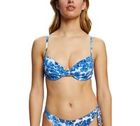 ESPRIT Recycled Padded Underwire Bikini Top, Blue, 36 / 70C
