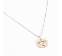 Esprit Sterling Silver Gold Tone Cubic Zirconia Star Necklace ESNL92273A420