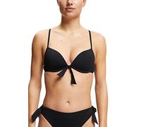 ESPRIT Women's Hamptons Beach Ay RCS Pad.Plunge Bikini, Black, 38 / 75C