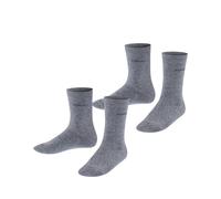 ESPRIT Unisex Kids Foot Logo Multipack K So Cotton Plain 2 Pairs Socks, Grey Light Melange 3390, 3-5