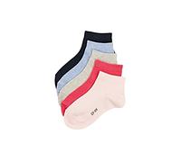 ESPRIT Unisex Kids Solid Mix Multipack K Sn Cotton Low-Cut Plain Trainer Socks 5 Pairs, Multicolored Blue Grey Rose Pink Mix 0010, 3-5