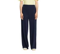 ESPRIT Wide Leg Pleat Seam Pull-On Pant, Navy, S