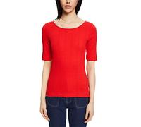 Esprit Women's 012EE1K317 T-Shirt, 635/ORANGE RED, Standard