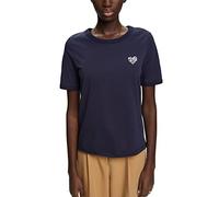 ESPRIT Women's 013ee1k327 T-Shirt, Navy, S