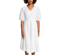 ESPRIT Women's 034ee1e353 Dress, 100/White, 14