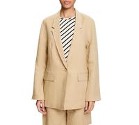 ESPRIT Women's 034ee1g314 Blazer, 270/Beige, 8
