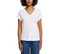 ESPRIT Women's 034ee1k343 T-Shirt, 100/White, XL