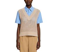 ESPRIT Women's 043eo1i307 Sweater, 261/Light Taupe 2, S