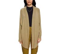 ESPRIT Women's 082ee1i329 Cardigan Sweater, 265/Pale Khaki, XL