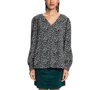 ESPRIT Women's 103EE1F326 Blouse, 004/BLACK 4,