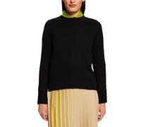 ESPRIT Women's 103EE1I355 Pullover Sweater, 001/BLACK,