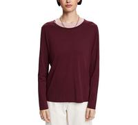 ESPRIT Women's 103EE1K304 T-Shirt, 600/BORDEAUX RED,