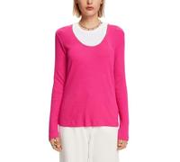 ESPRIT Women's 103EE1K312 T-Shirt, 660/PINK Fuchsia,