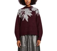 ESPRIT Women's 113EO1I310 Pullover Sweater, 600/BORDEAUX RED, M
