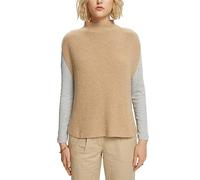 ESPRIT Women's 992eo1i310 Pullover Sweater, 289/Sand 5, L
