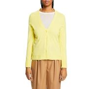 ESPRIT Women's 994ee1i312 Cardigan Sweater, 770/Pastel Yellow, M