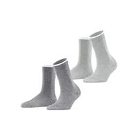 ESPRIT Women's Allover Stripe Multipack W So Cotton Patterned Socks 2 Pairs, Grey Mix 0010, 5.5-8