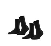 ESPRIT Women's Basic Easy 2-Pack Cotton Breathable Socks