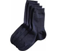 Esprit Womens Basic Easy 2 Pack Mid-Calf Socks - Marine Navy