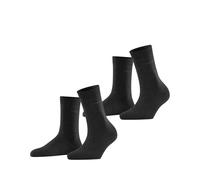 ESPRIT Women's Basic Easy Multipack W So Cotton Plain 2 Pairs Socks, Grey Anthracite Melange 3080, 5.5-8