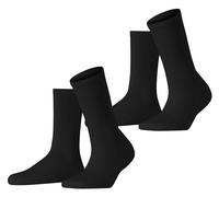Esprit Womens Basic Tennis 2 Pack Socks - Black