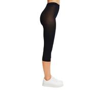 ESPRIT Women's Cotton Capri W Le Opaque Plain 1 Pair Leggings, Blue Marine 6120, S