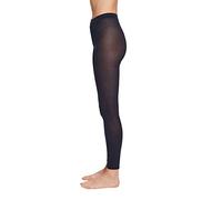 ESPRIT Women's Cotton W Le Opaque Plain 1 Pair Leggings, Blue Marine 6120, M