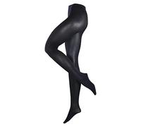 ESPRIT Women's Cotton W Ti Opaque Plain 1 Pair Tights, Blue Marine 6120, XXL