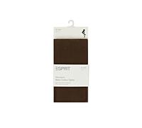 ESPRIT Women's Cotton W Ti Opaque Plain 1 Pair Tights, Brown Dark 5230, XL