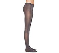 ESPRIT Women's Cotton W Ti Opaque Plain 1 Pair Tights, Grey Stone 3988, S