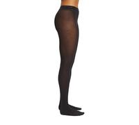 ESPRIT Women's Cotton W Ti Opaque Plain 1 Pair Tights, Black 3000, L