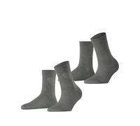 ESPRIT Women's Heart & Love Multipack W Sso Cotton Patterned 2 Pairs Socks, Grey Light 3400, 5.5-8