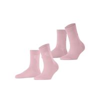 ESPRIT Women's Heart & Love Multipack W Sso Cotton Patterned 2 Pairs Socks, Pink Orchid 8985, 2.5-5