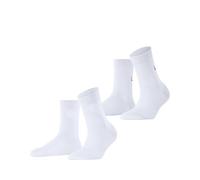 ESPRIT Women's Heart & Love Multipack W Sso Cotton Patterned 2 Pairs Socks, White 2000, 5.5-8