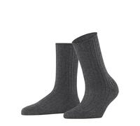 ESPRIT Women's Hygge W So Wool Cashmere Plain 1 Pair Socks, Grey Carbon Melange 3975, 5.5-8