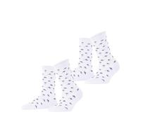 ESPRIT Women's Petite Flowers Multipack W So Viscose Patterned 2 Pairs Socks, White 2000, 5.5-8