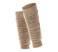 ESPRIT Women's Rib W Lw Wool Thick Patterned 1 Pair Gauntlets, Brown Nutmeg Melange 5410, ONESIZE