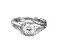 Esprit Women's Ring Silver Glamour Solitaire Zirconia ESRG92036A1