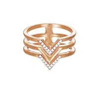 Esprit Women's Ring Stainless Steel Rose JW52894 Zirconia ESRG02611D1