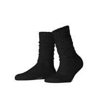 ESPRIT Women's Scrunch Tennis W So Cotton Plain 1 Pair Socks, Black 3000, 2.5-5