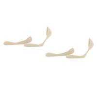 Esprit Womens Solid Low 2 Pack No Show Socks - Cream