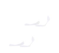 ESPRIT Women's Solid Low Double Pack W In Cotton No-Show Plain 2 Pairs Liner Socks, White 2000, 5.5-8