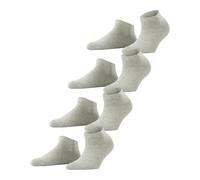 ESPRIT Women's Solid W Sn Cotton Low-Cut Plain multipack Trainer Socks, Grey Storm 3820, 3.5-7