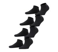 ESPRIT Women's Solid W Sn Cotton Low-Cut Plain multipack Trainer Socks, Black 3000, 3.5-7