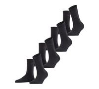 Esprit Womens Solid 4 Pack Socks - Anthracite Mel Grey