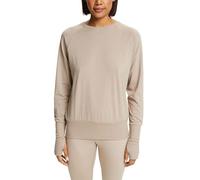 ESPRIT Women's SUS ls bk Open Sweatshirt, Beige, XL